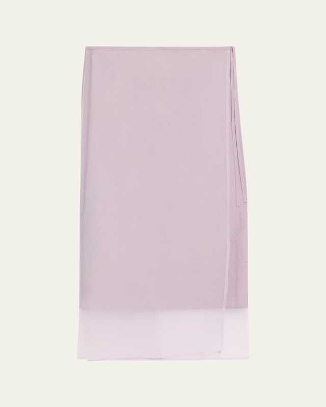 Crispy Cotton Midi Sarong Skirt